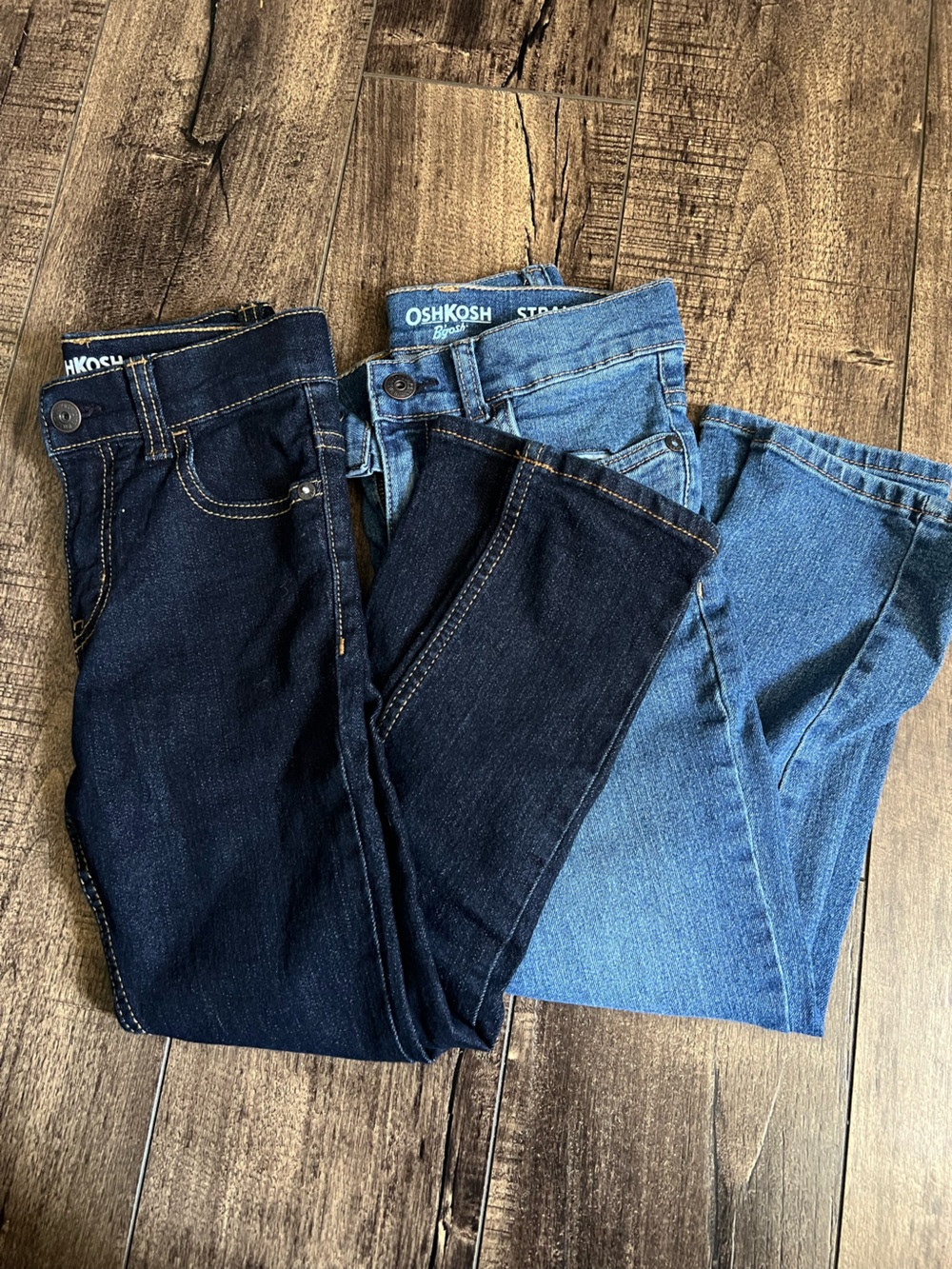 OshKosh B'gosh Kid Jeans - Dark Indigo & Light Blue Wash
